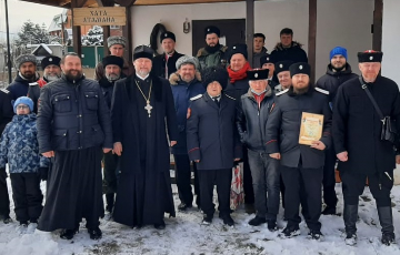Казачий сход при храме Рождества Христова