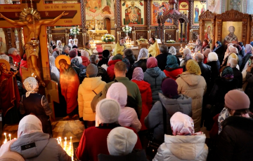 Встреча в храме с семьями воинов СВО