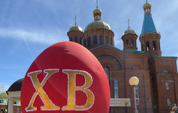 Новое украшение храма к Пасхе Христовой
