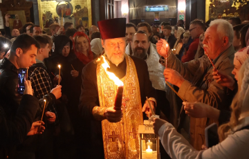 Ночная Пасхальная Литургия в нашем Рождественском храме