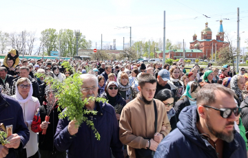 Крестный ход прошёл в г.Краснодаре по случаю Входа Господня во Иерусалим.