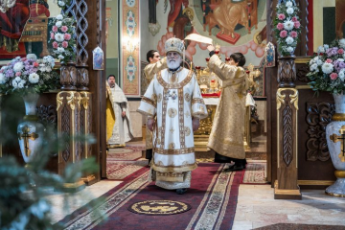 Архиерейская Литургия в храме Рождества Христова