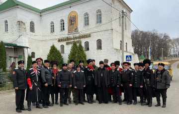 Казаки общины в Михайло-Афонском Закубанском монастыре